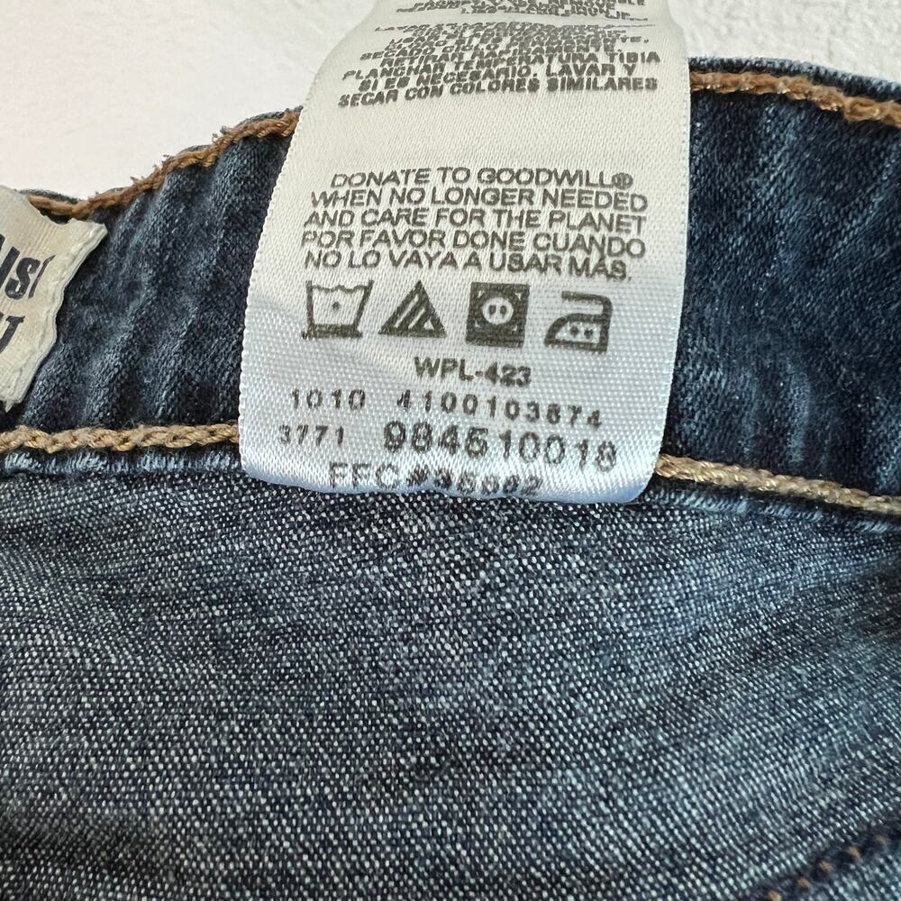 Levi's At Waist Bootcut Jeans Women's 16 High Rise Dark Wash Stretch Denim - Picture 8 of 8